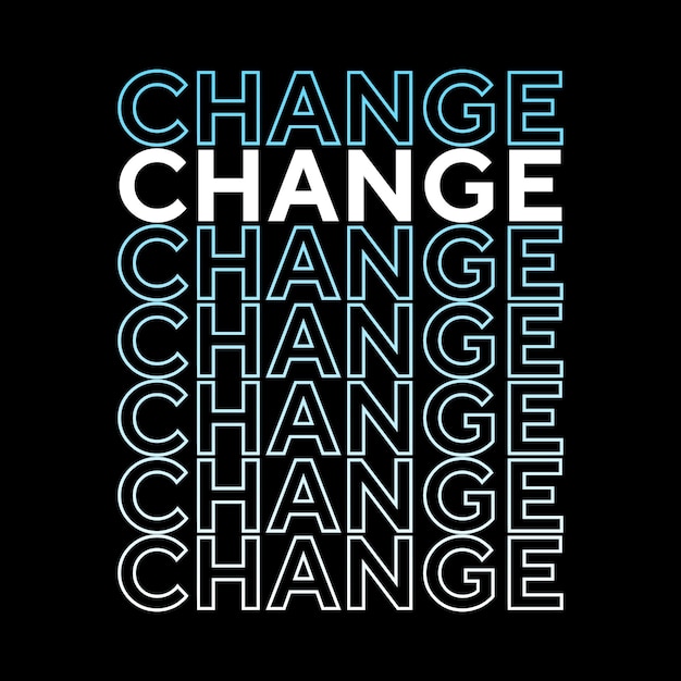 Change book related word typography colorful text effect t-shirt design