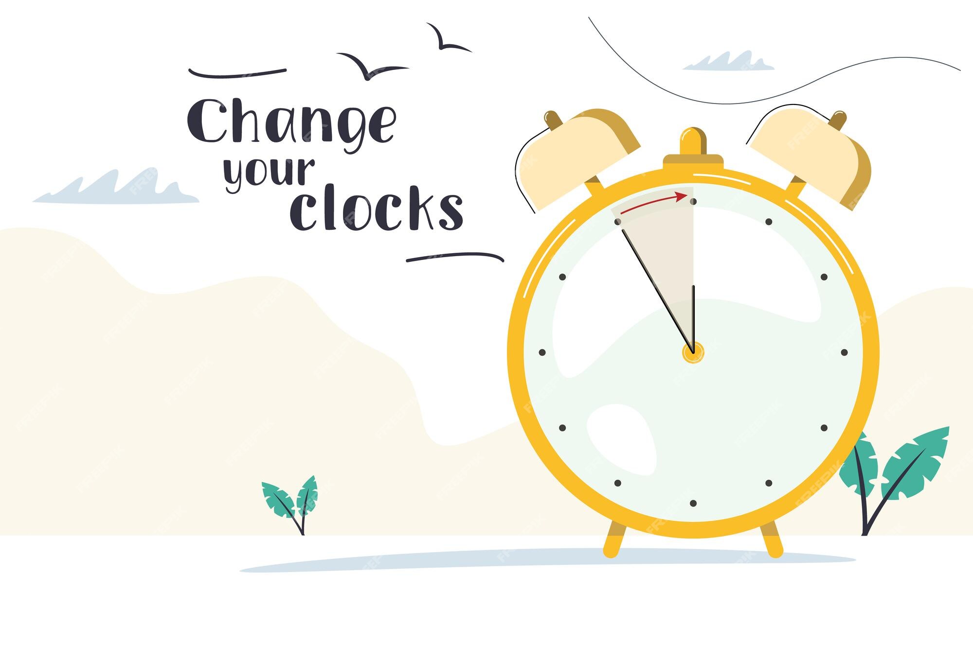 Change clock icon. Turning to winter or summer time. 21479213 Vector Art at  Vecteezy