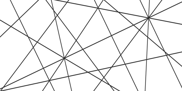Vector chaotic abstract line background random geometric line seamless pattern