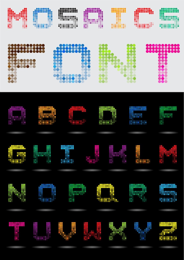 Vector 字母字體: abc 字體