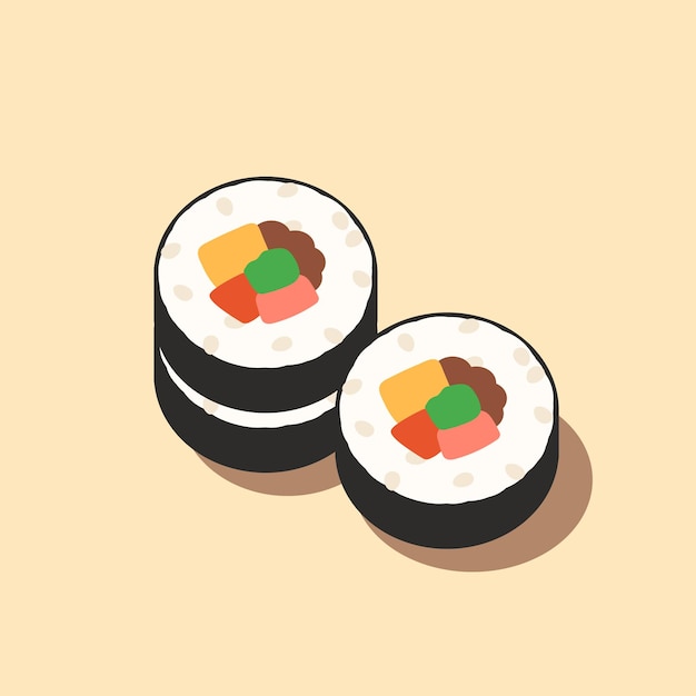 Vector character bento