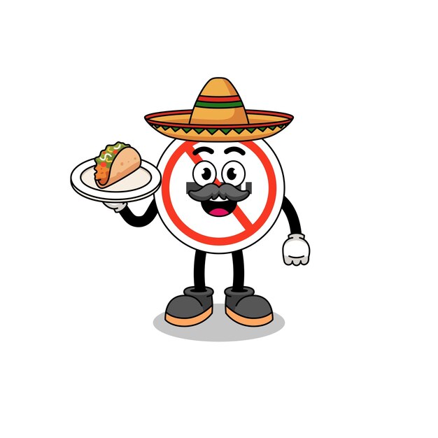 Персонаж мультфильма о запрете курения в качестве дизайна персонажа мексиканского шеф-повара