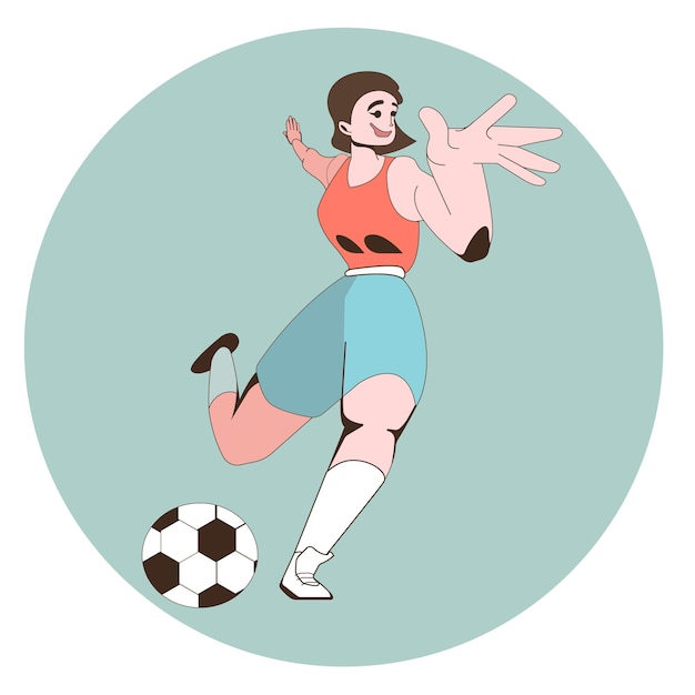 Vector character design football