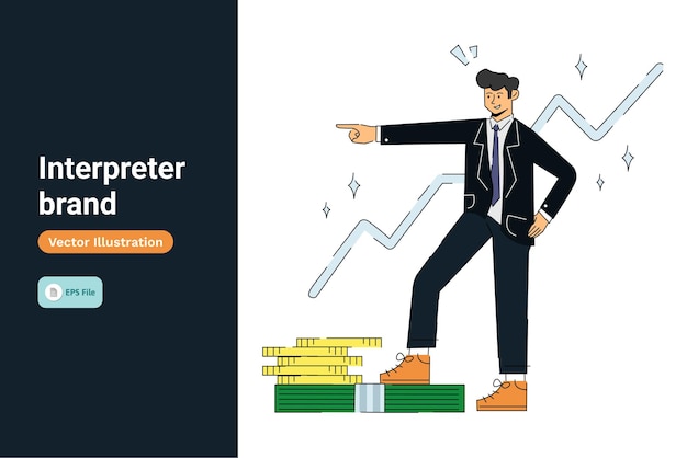 Character Illustrations Interpreter growth brand