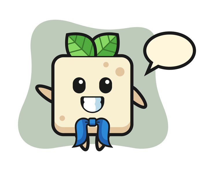 Vector character mascot of tofu as a sailor man, cute style design for t shirt