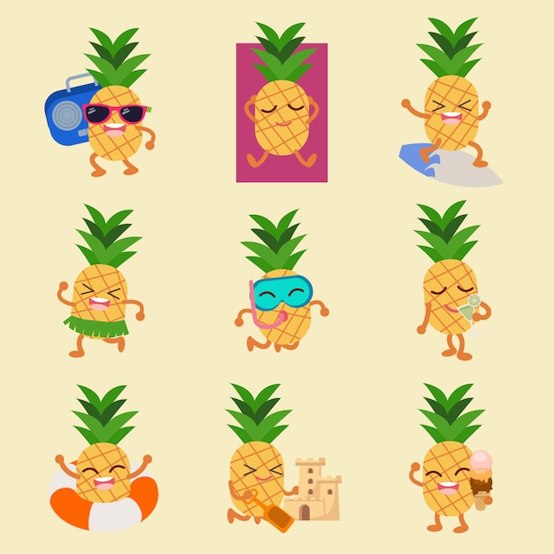 Character of pine apple summer set