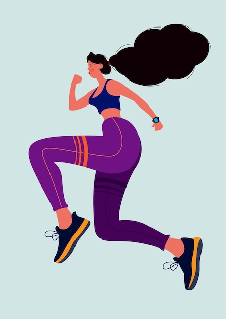 Vector character running