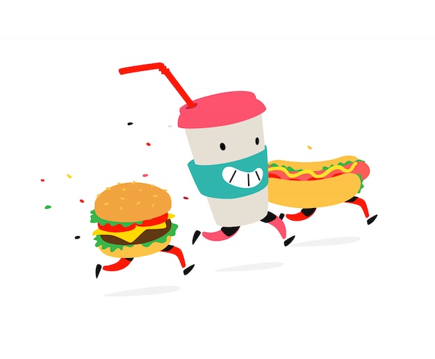 Characters hamburger