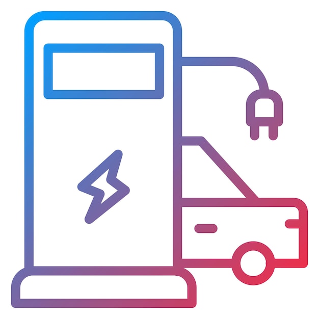 Vector charging station icon vector image can be used for battery and power