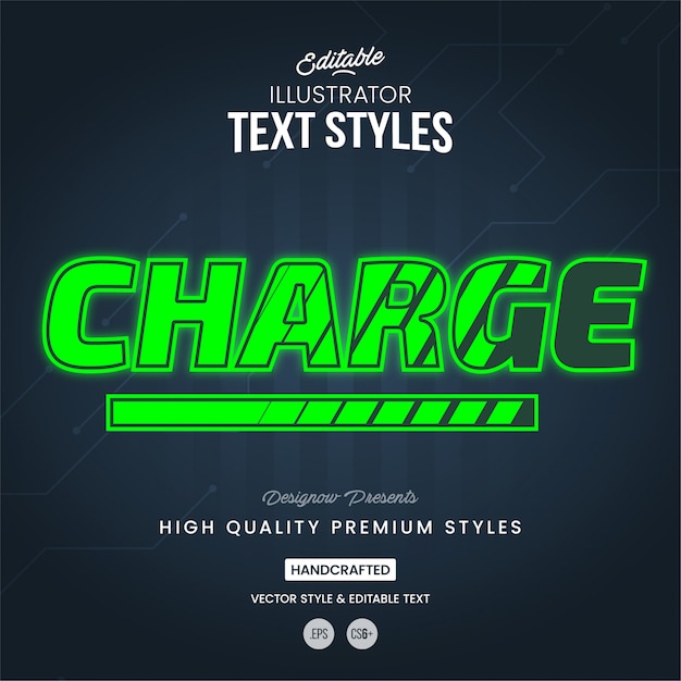 Charging Text Style