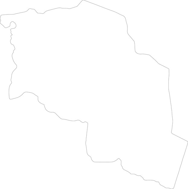 Charibaguirmi chad outline map