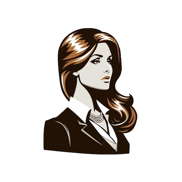 Vector charismatic career woman ai generated image