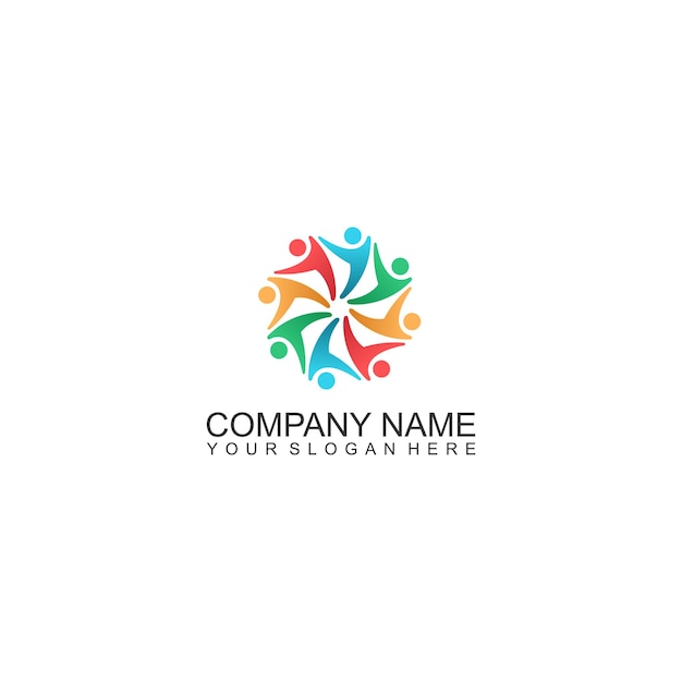 Charity abstract logo healthy lifestyle