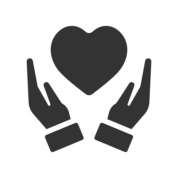 Vector charity care icon