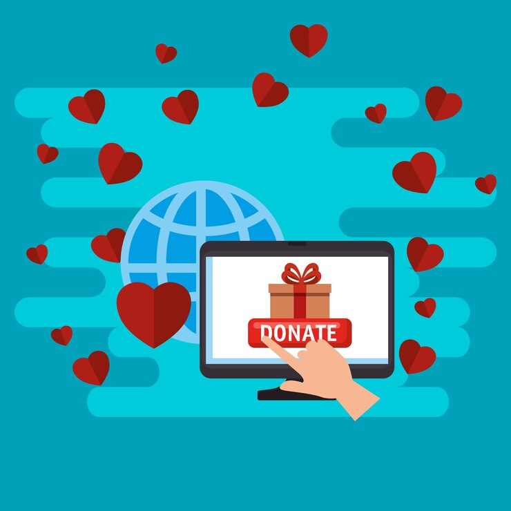 वेक्टर charity donation national day of charity