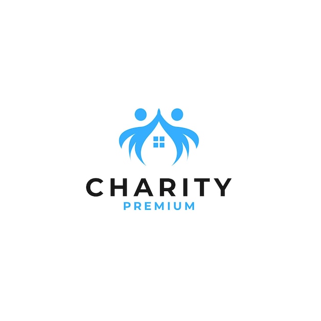 Charity Donation Organization or Foundation Logo Design Illustration Idea