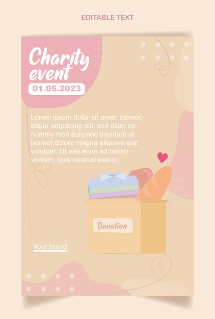 CHARITY EVENT EDITABLE TEMPLATE