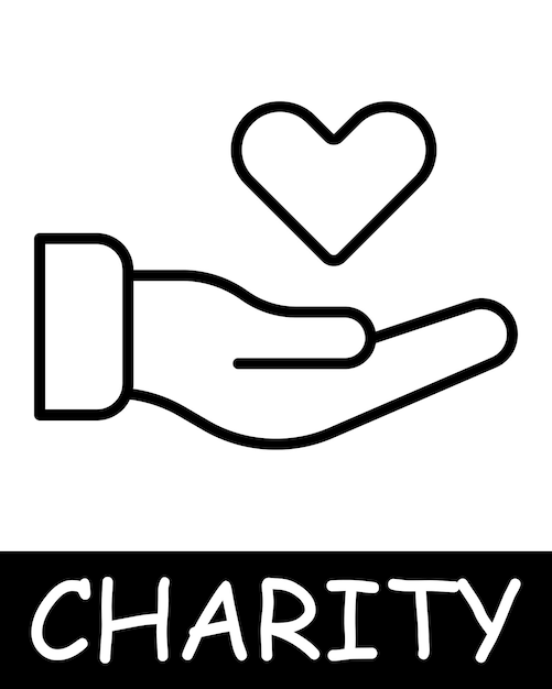 ベクトル チャリティ ハンド ハート アイコン チームワーク 支援 寄付 寄付 需要のある人を助ける 大さ 思いやり 地域社会への援助 善良な性格と他人を助けるという概念