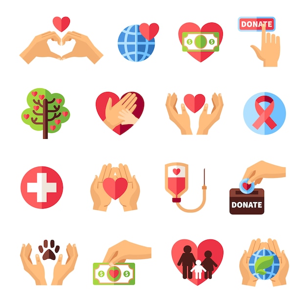 Charity Icons Set