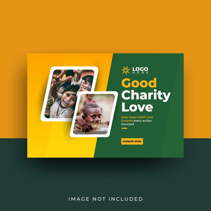 Charity Postcard Templates Design