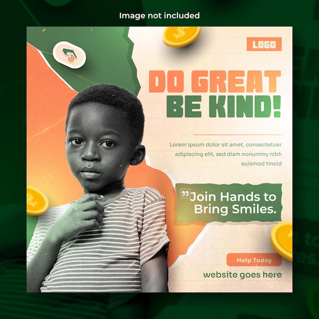 Charity Promotional Social Media Poster Design