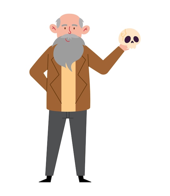 Vector charles darwin illustration