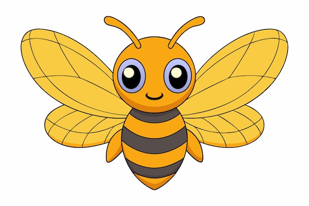 Vector charming hornet vector illustration cartoon clipart and line art design for printable graphics