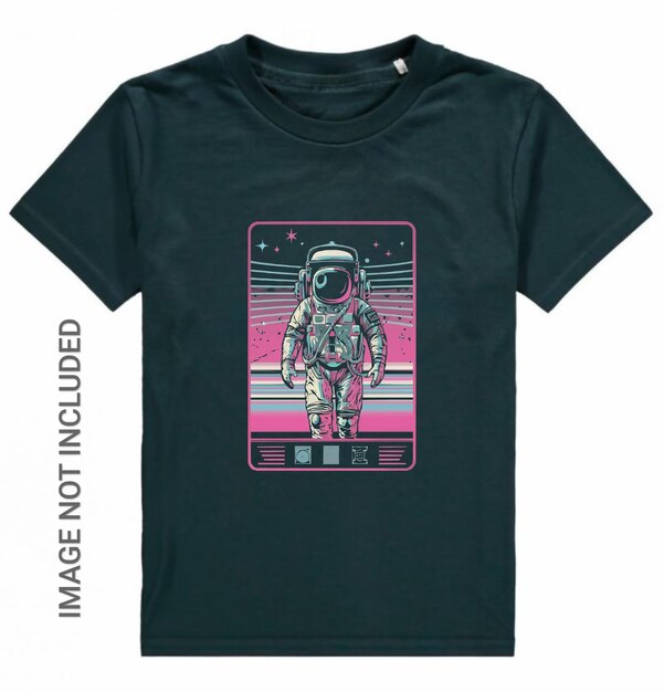 A charming kid astronaut piloting can be used for tshirt design prints etc