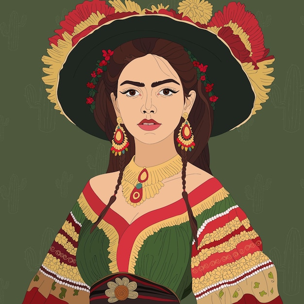 A charming Mexican woman