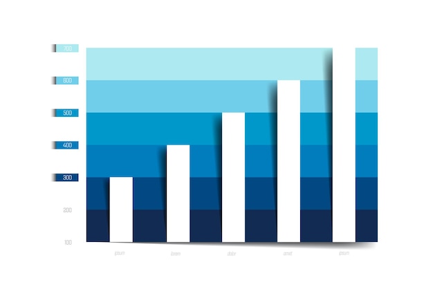 Vector chart graph scheme simply color editable infographics element vector