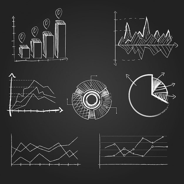 Vector chart hand drawn