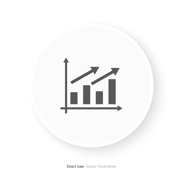 차트 아이콘 디자인 그래프 아이콘 증가 터 일러스트레이션