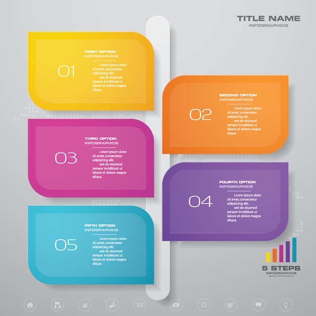 Chart infographics element. 