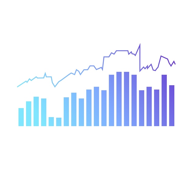 차트 가격 아이콘 디자인 거래 차트에 대한 평평한 파란색 가격 차트 아이콘  ⁇ 터 아이콘