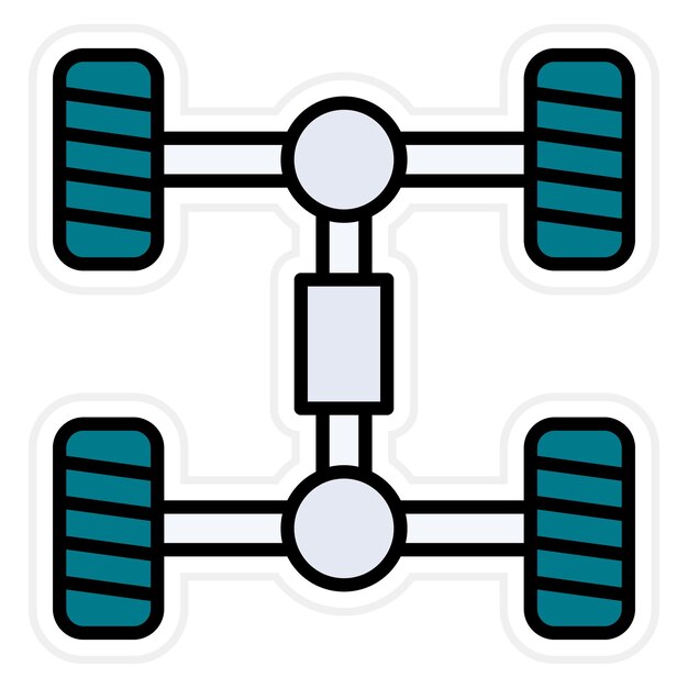 Chassis icon vector image Can be used for Car Repair