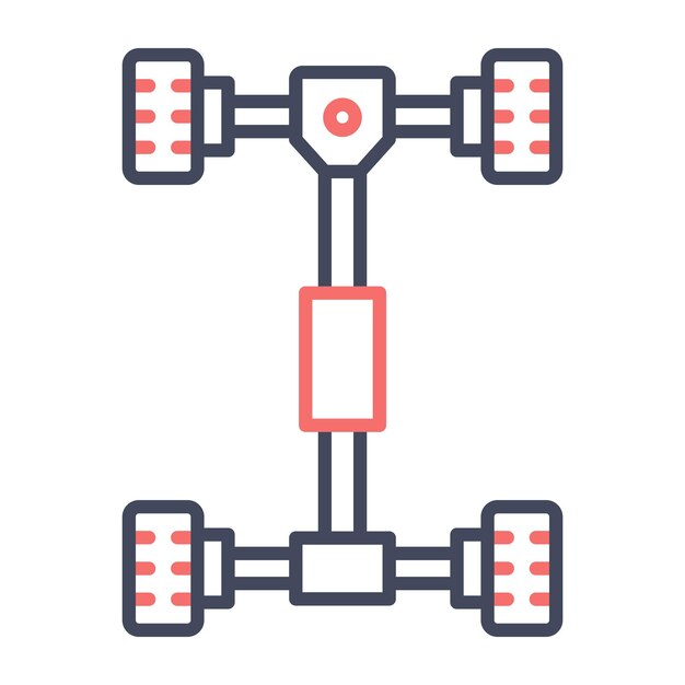 Chassis Vector Illustration Style