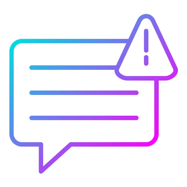 Chat Alert Vector Illustratie Stijl