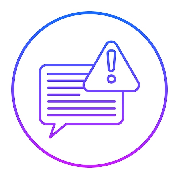 Chat Alert Vector Illustratie