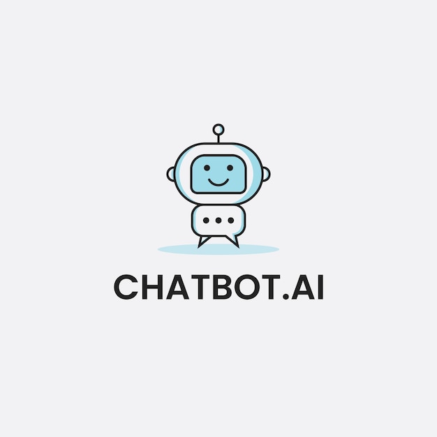 Chat bot ai logo and icon