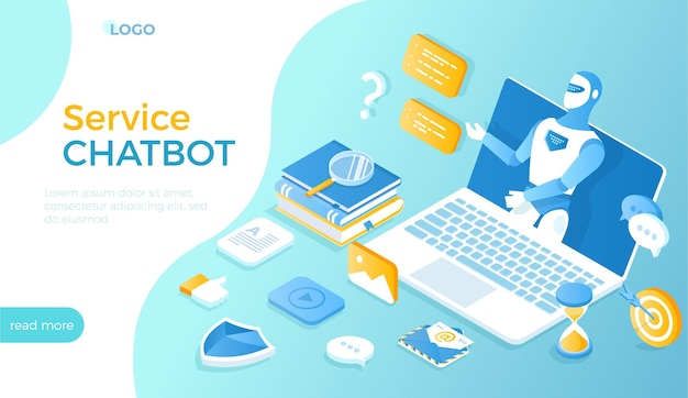 Приложение чат-бота дает ответы на вопросы Диалог-помощь Chatbot робот виртуальная связь
