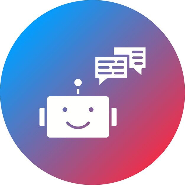 chat bot icon vector image can be used for coding and development