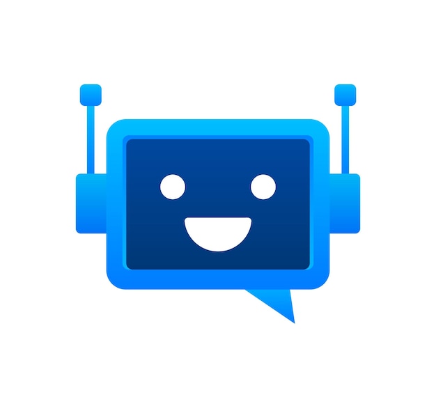 Chat bot che utilizza il robot del computer portatile assistenza virtuale del sito web o delle applicazioni mobili voce