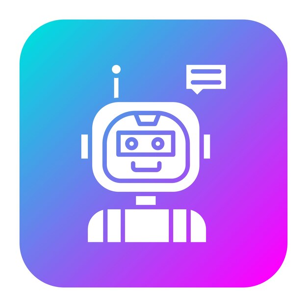 Chat Bot vector icon Can be used for Coding and Development iconset