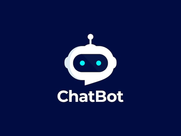 Chat Bot vector logo design concept