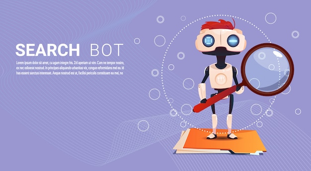 Chat bot zoekrobot virtuele hulp van website of mobiele toepassingen, kunstmatige intelligentie