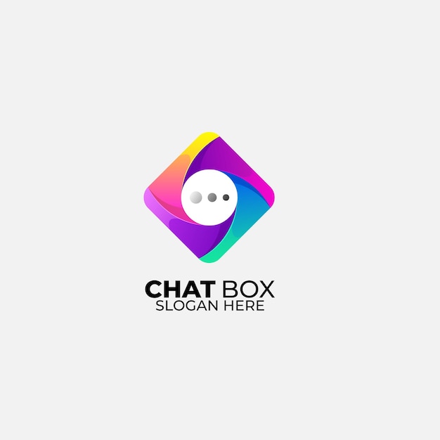 Vector chat box design vector illustration template icon