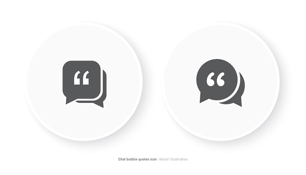 Chat bubble citaten icoon ontwerp vector illustratie