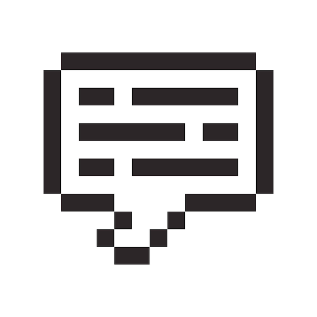 chat bubble pixel art voor uw behoeften
