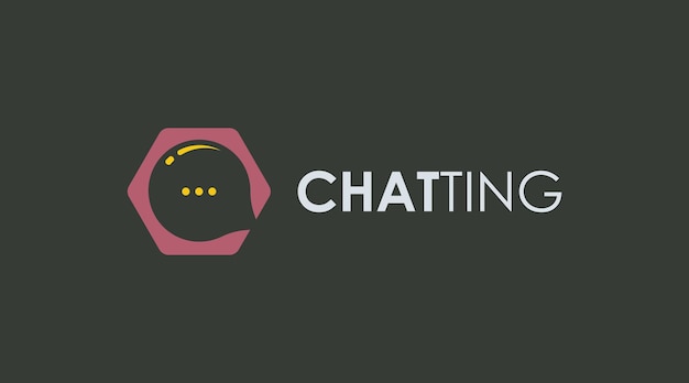 Chat Logo Concept Vector Chatten Logo Template Vector