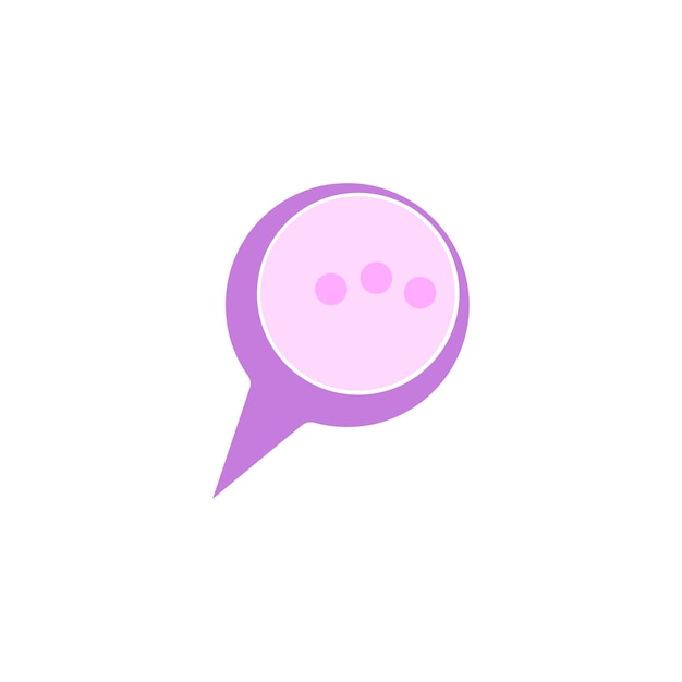 Chat Message Bubbles Vector Logo